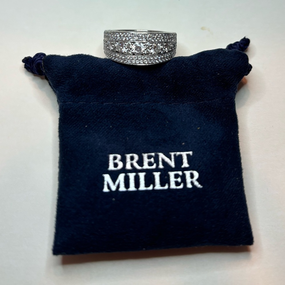 Brent Miller Silver Ring with Diamonds